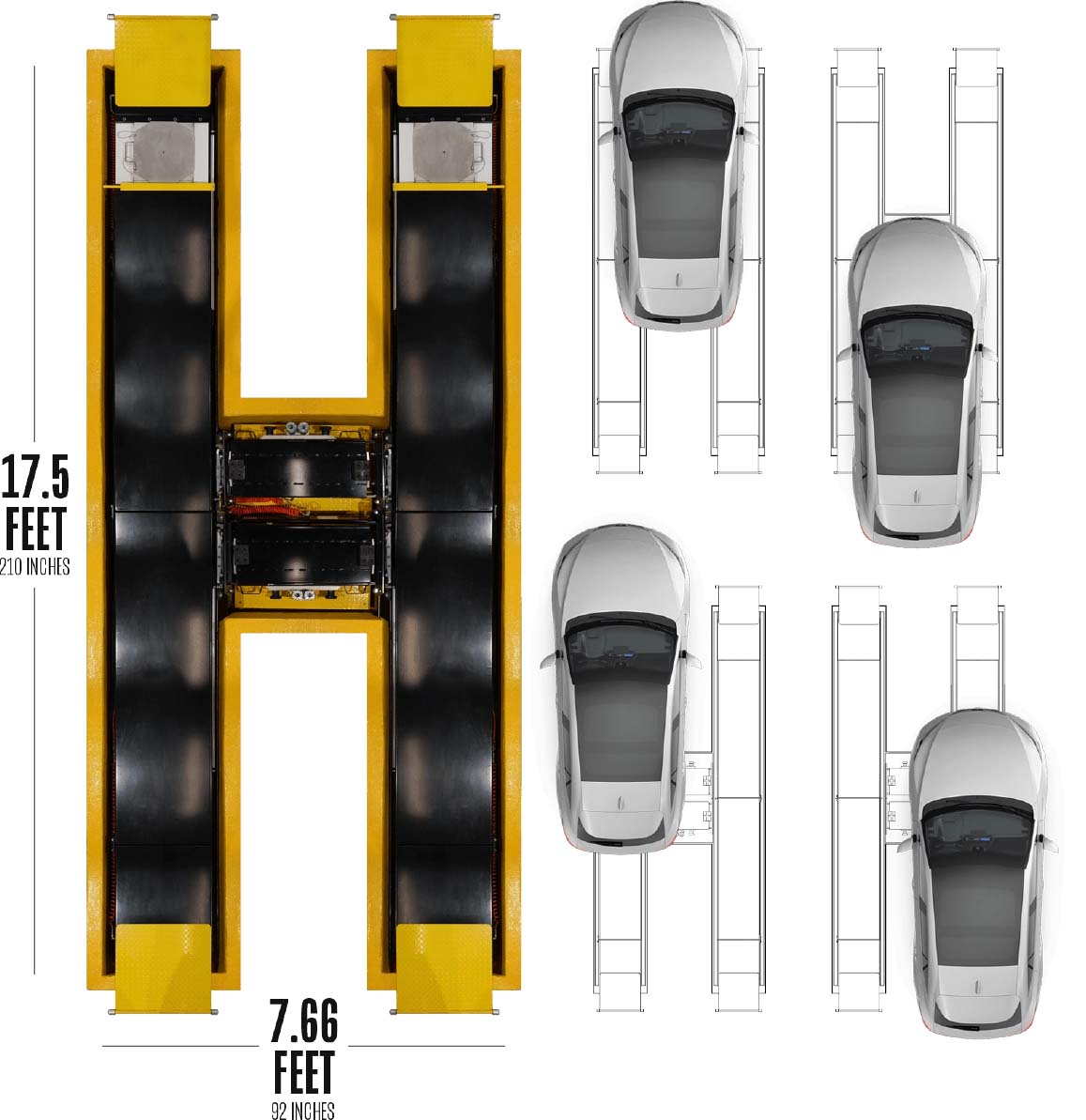 Autel ADAS Bay Max floor-space diagram
