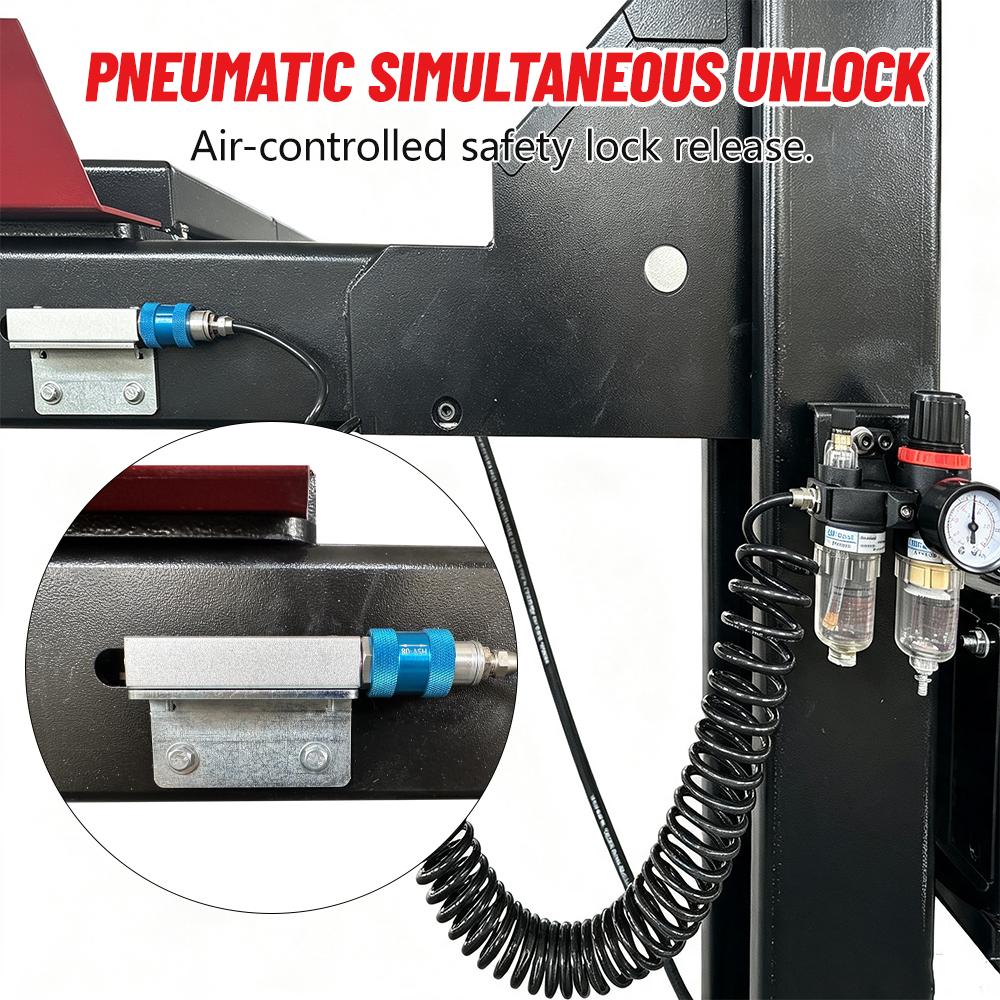 KATOOL KT-4M110PA 11,000 lb 4-Post Alignment Lift with 7,000 lb Rolling Jack product image 2