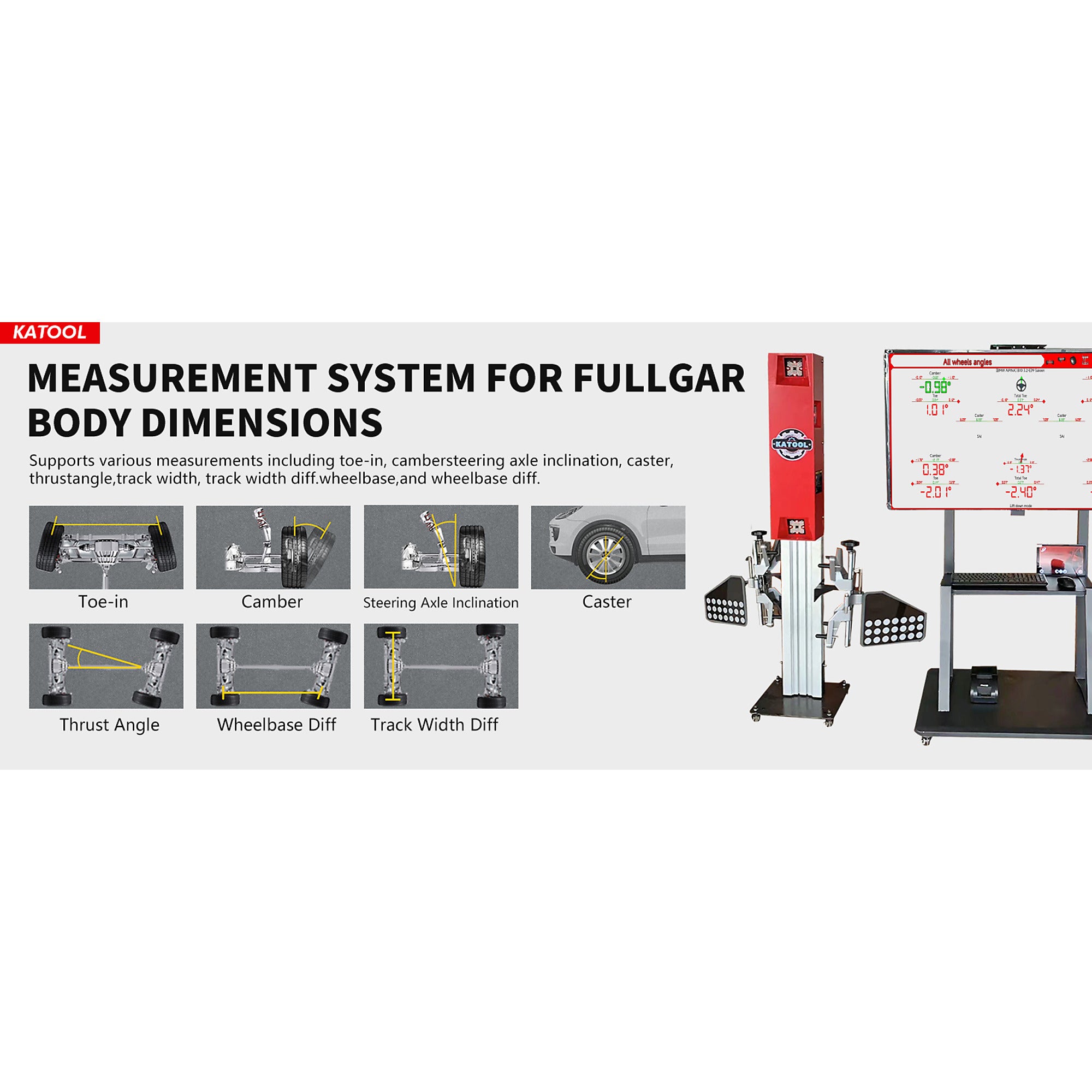 KATOOL KT-5DA 3D Wheel Alignment Machine product image 6