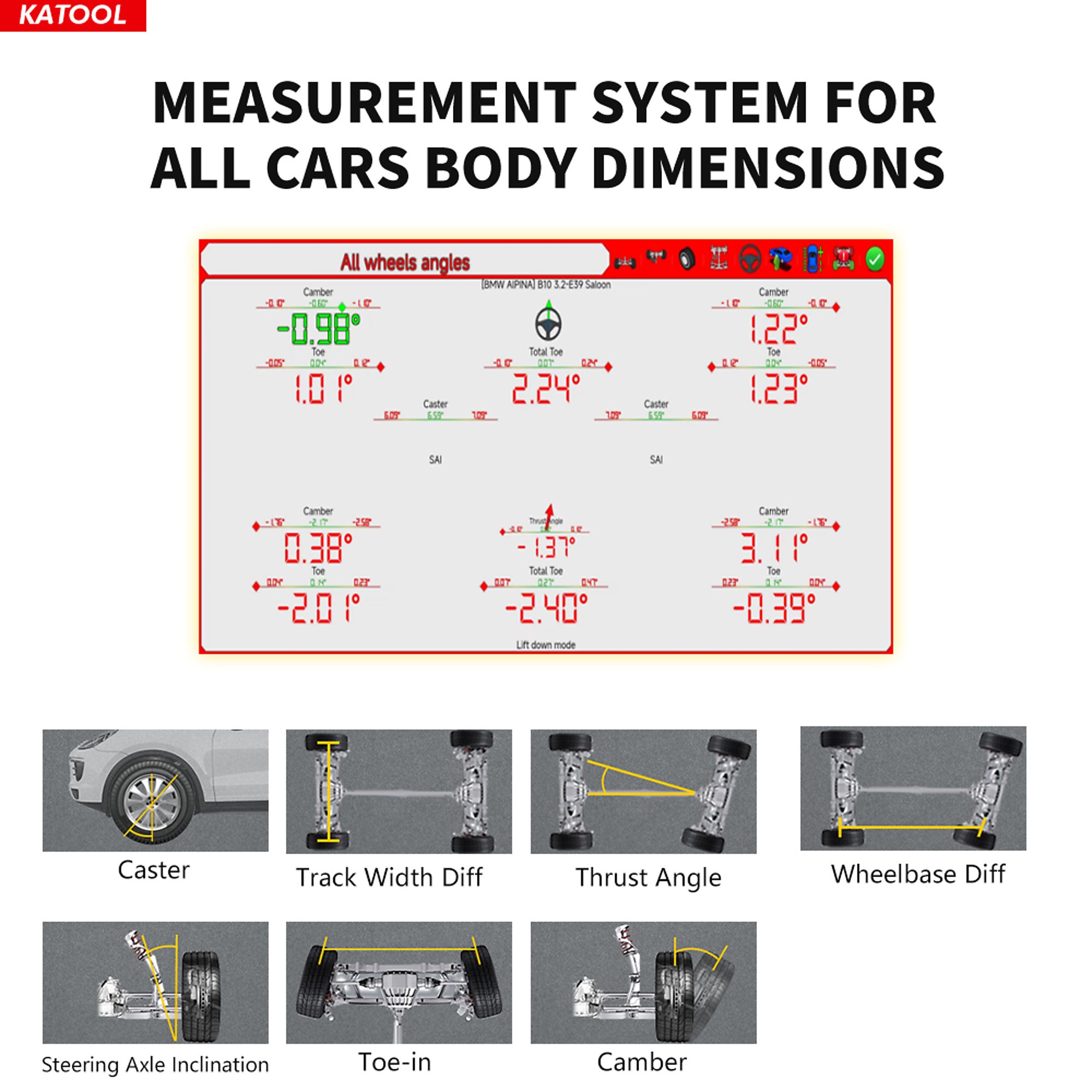 KATOOL KT-5DA 3D Wheel Alignment Machine product image 7