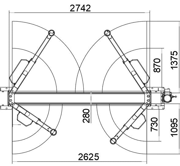Katool KT-AM120SD 12,000lbs Two Post Lift product image 7