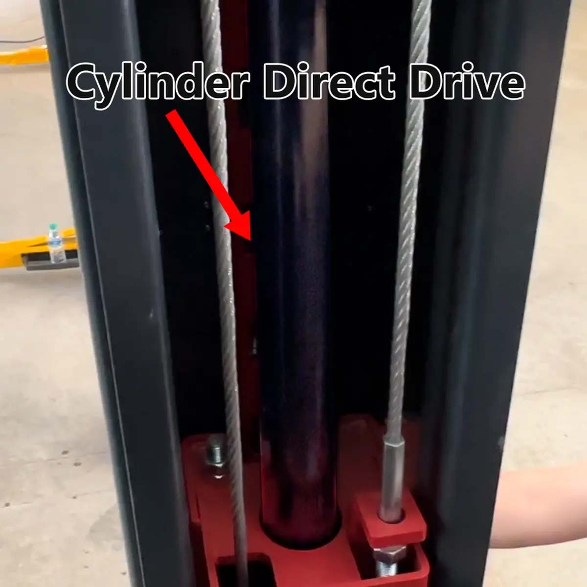 KT-M140XD direct-drive hydraulic cylinder close-up
