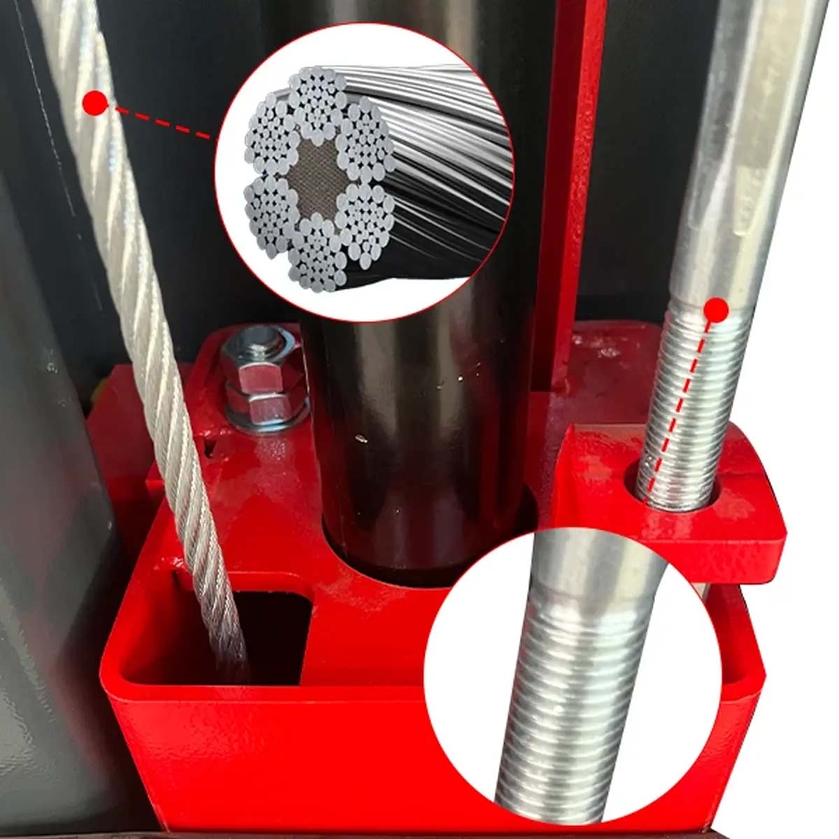 KT-M140XD steel column internal components