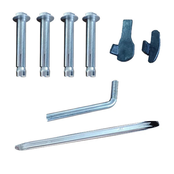 Hardware and tire changing tools pictured with the KT-MOTO1001