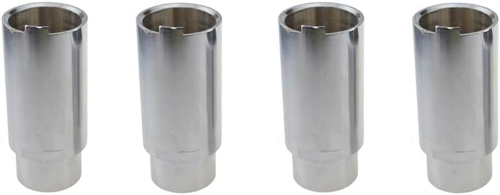 Set of four KATOOL KT-MP4 steel height extension adapters for two-post lifts