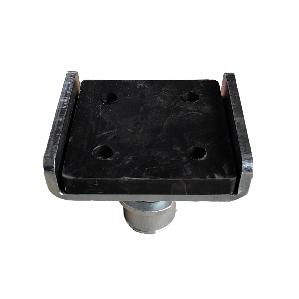 KT-MP5 lift frame cradle rubber contact pad and raised steel sides close-up