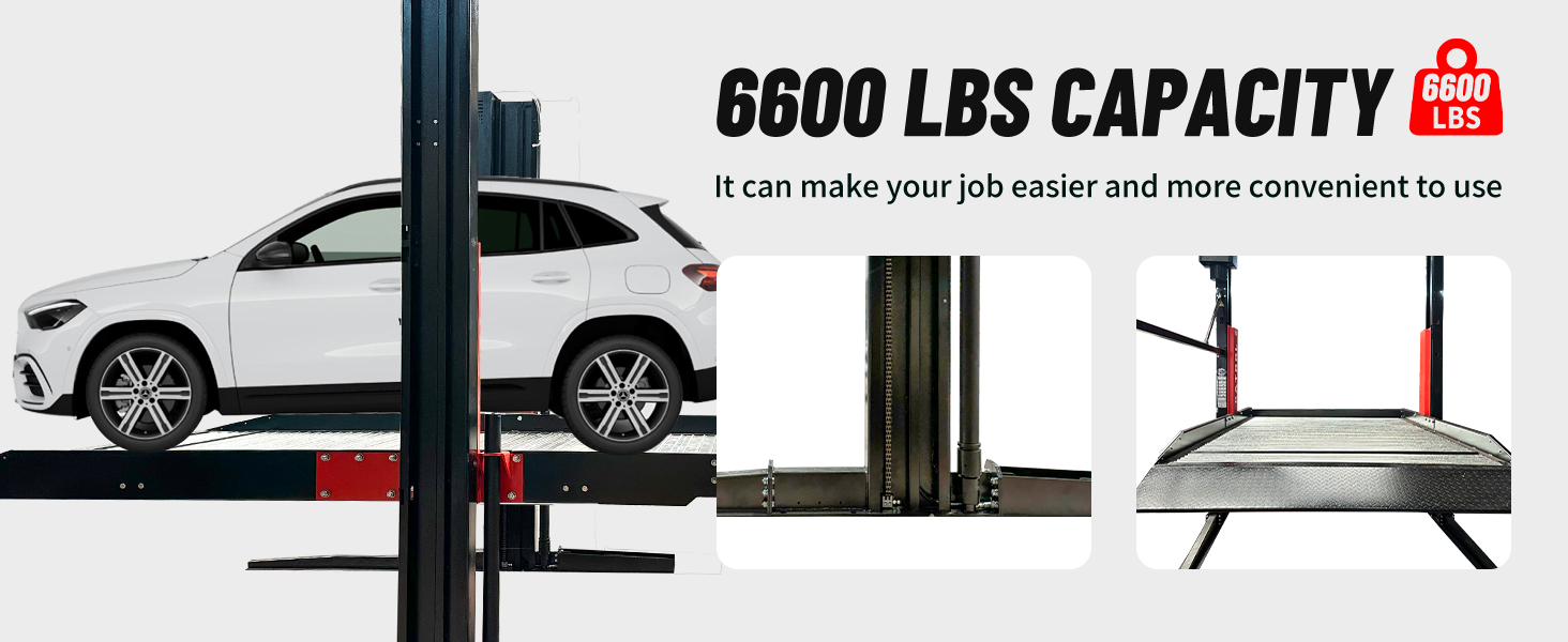 KT-P2700 parking lift platform and capacity illustration