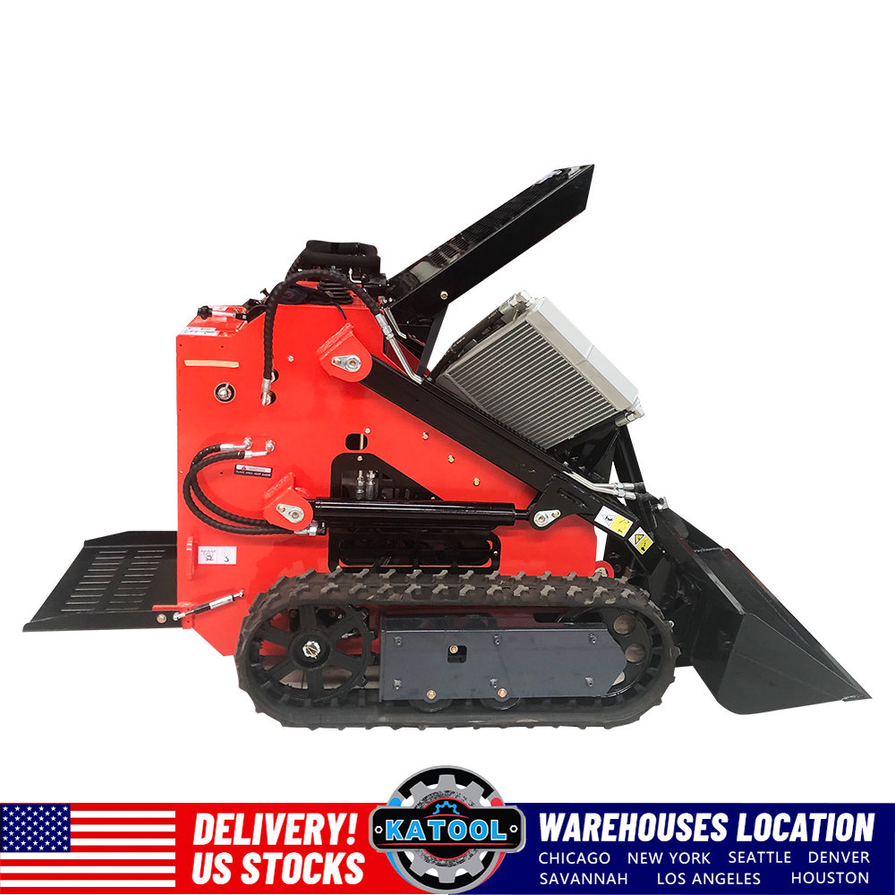 KT-SK26B mini tracked skid steer loader with front bucket