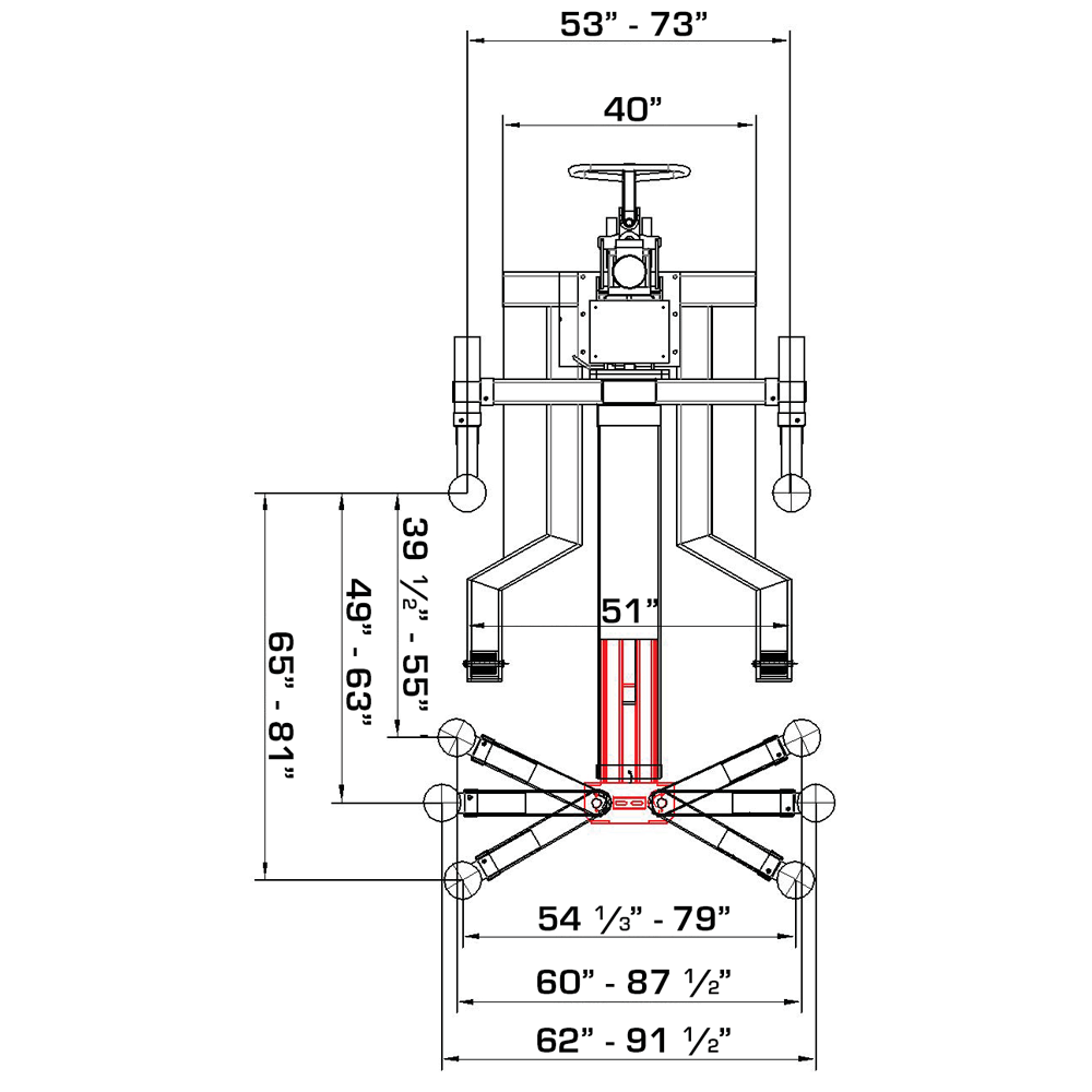 Katool KT-SPL700 7,000lbs Single Post Lift product image 13