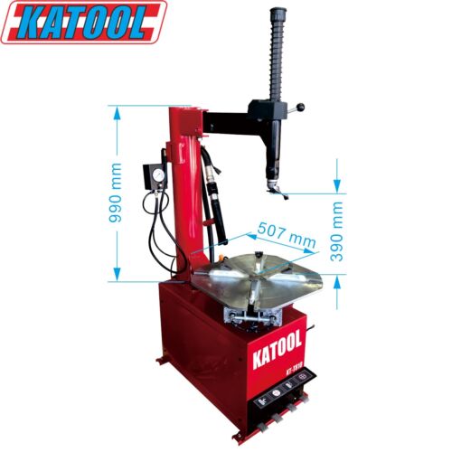 KT-T810 tire changer dimensions and work area