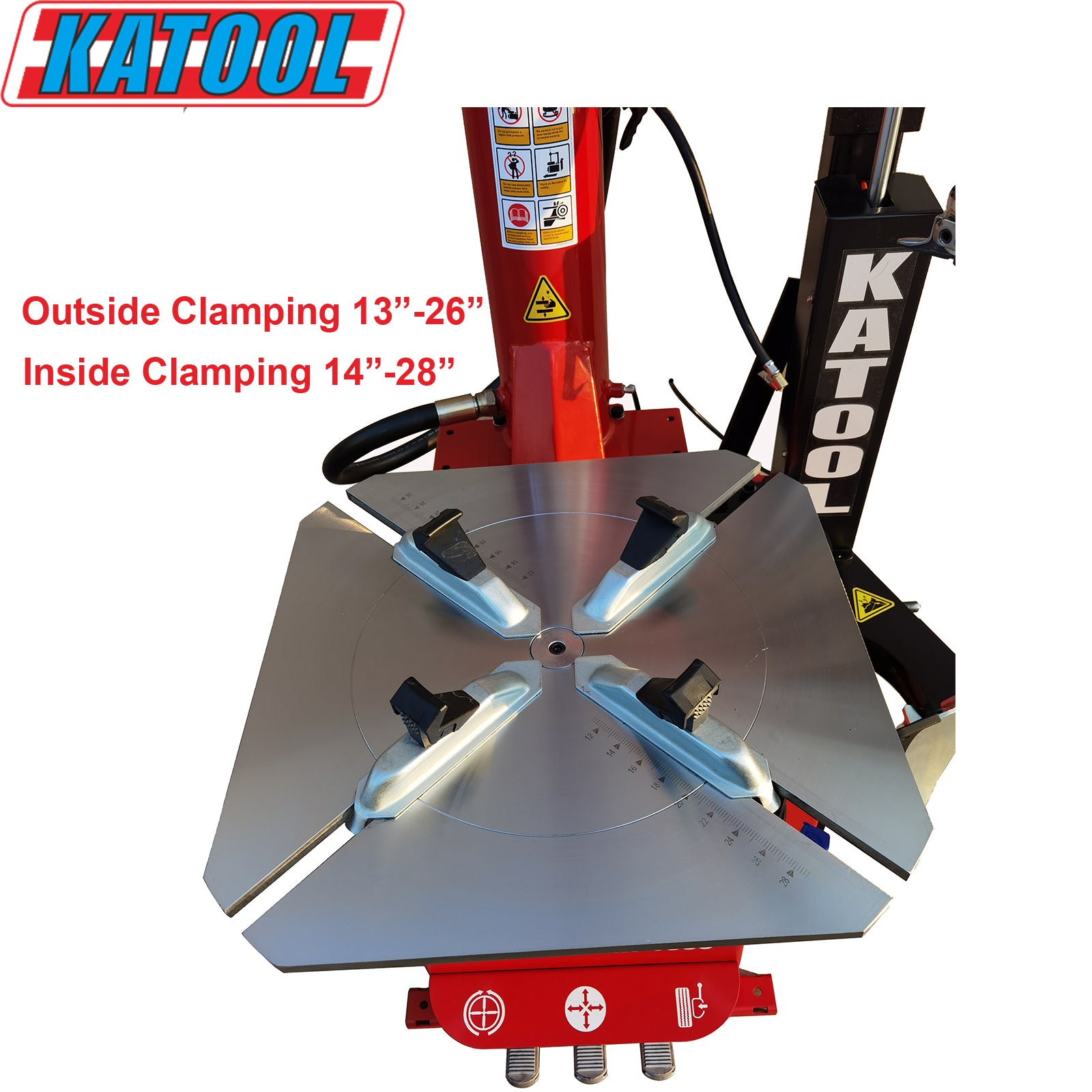 Katool KT-T835 Single Assist Arm Tire Machine |13"-26" Outside / 14"-28" Inside Clamp product image 26