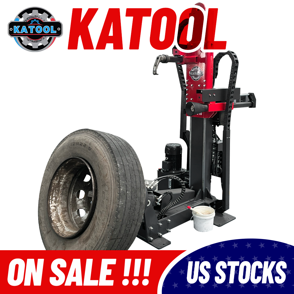 KT-TV910 hydraulic truck tire changer shown with commercial tire