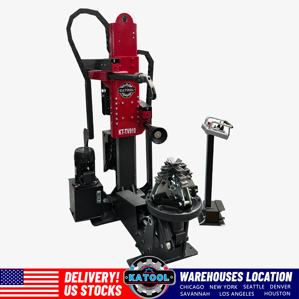 KT-TV910 hydraulic tire changer with control stand, promotional product view