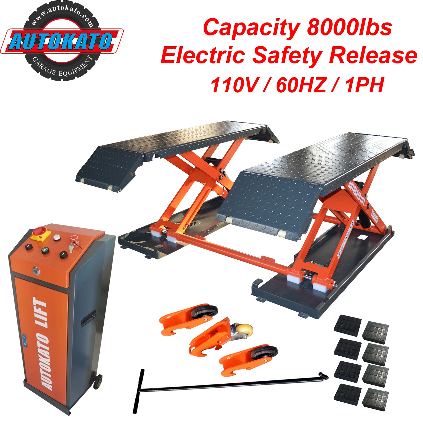 Katool KT-X85 8,000lbs Electric Mid Rise Scissor Lift product image 1