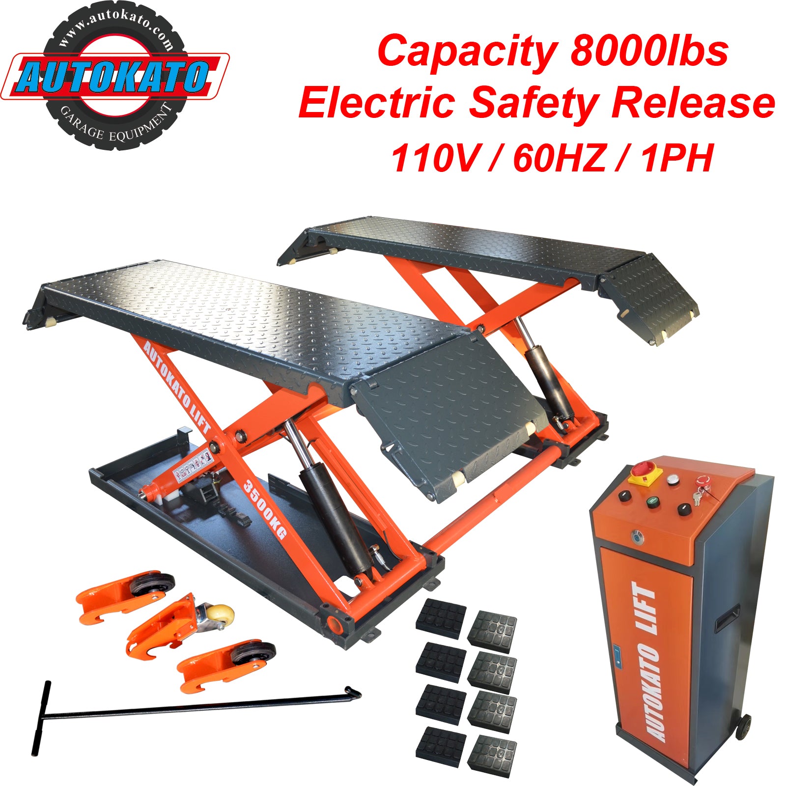 Katool KT-X85 8,000lbs Electric Mid Rise Scissor Lift product image 2