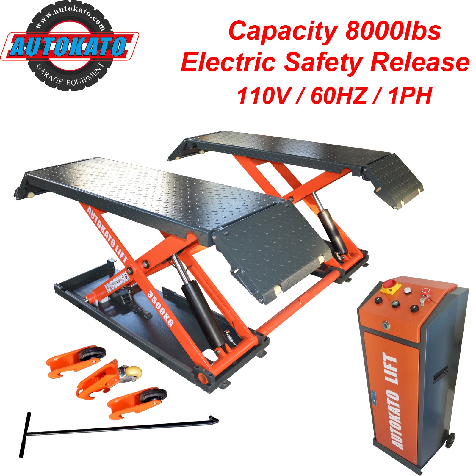 Katool KT-X85 8,000lbs Electric Mid Rise Scissor Lift product image 4