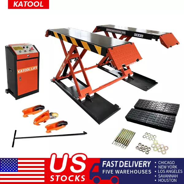 Katool KT-X90E 8000 lbs Electric Mid Rise Scissor Lift product image 2