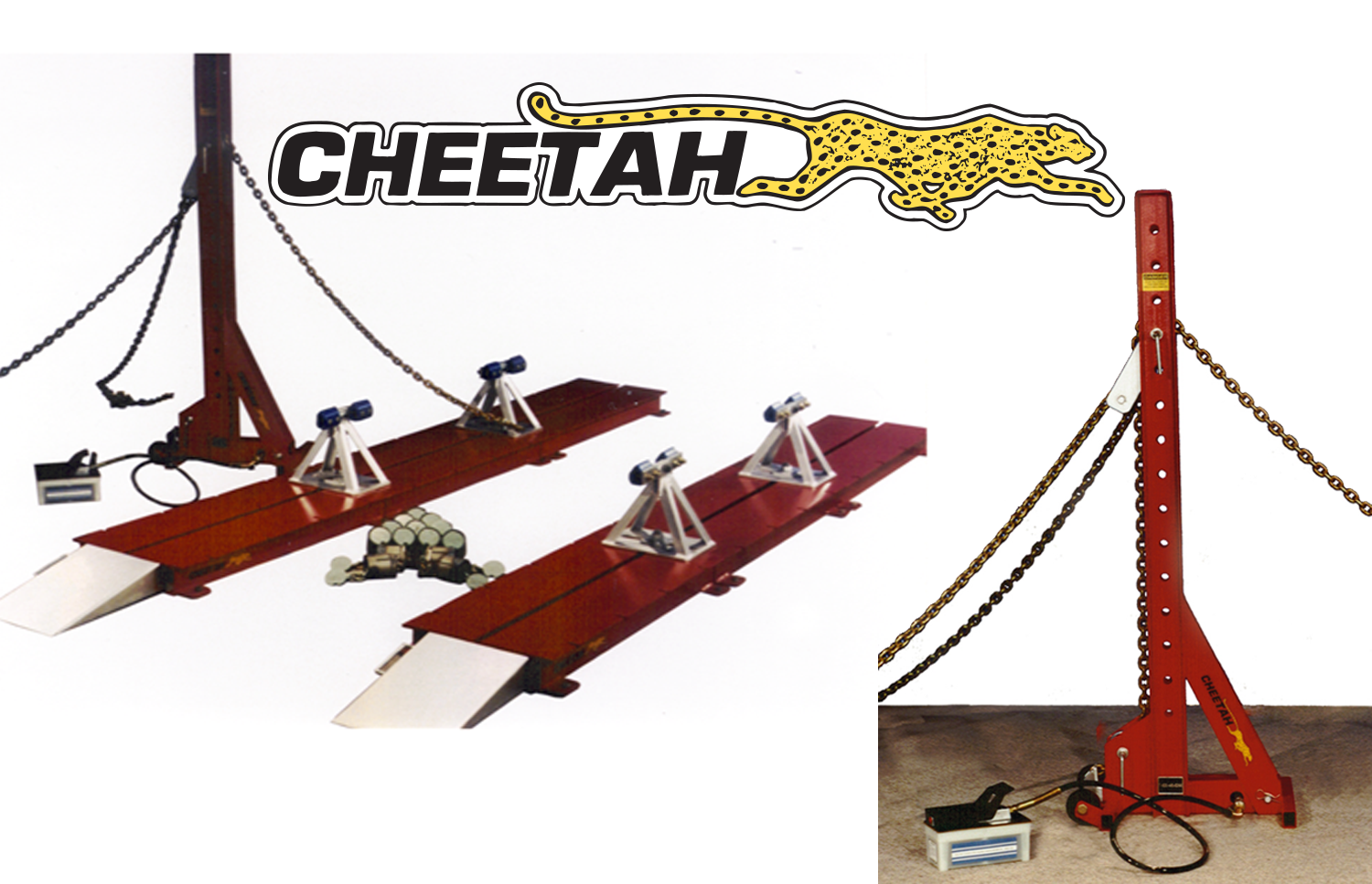 Star-A-Liner Cheetah Floor Rack System auto body collision repair frame rack